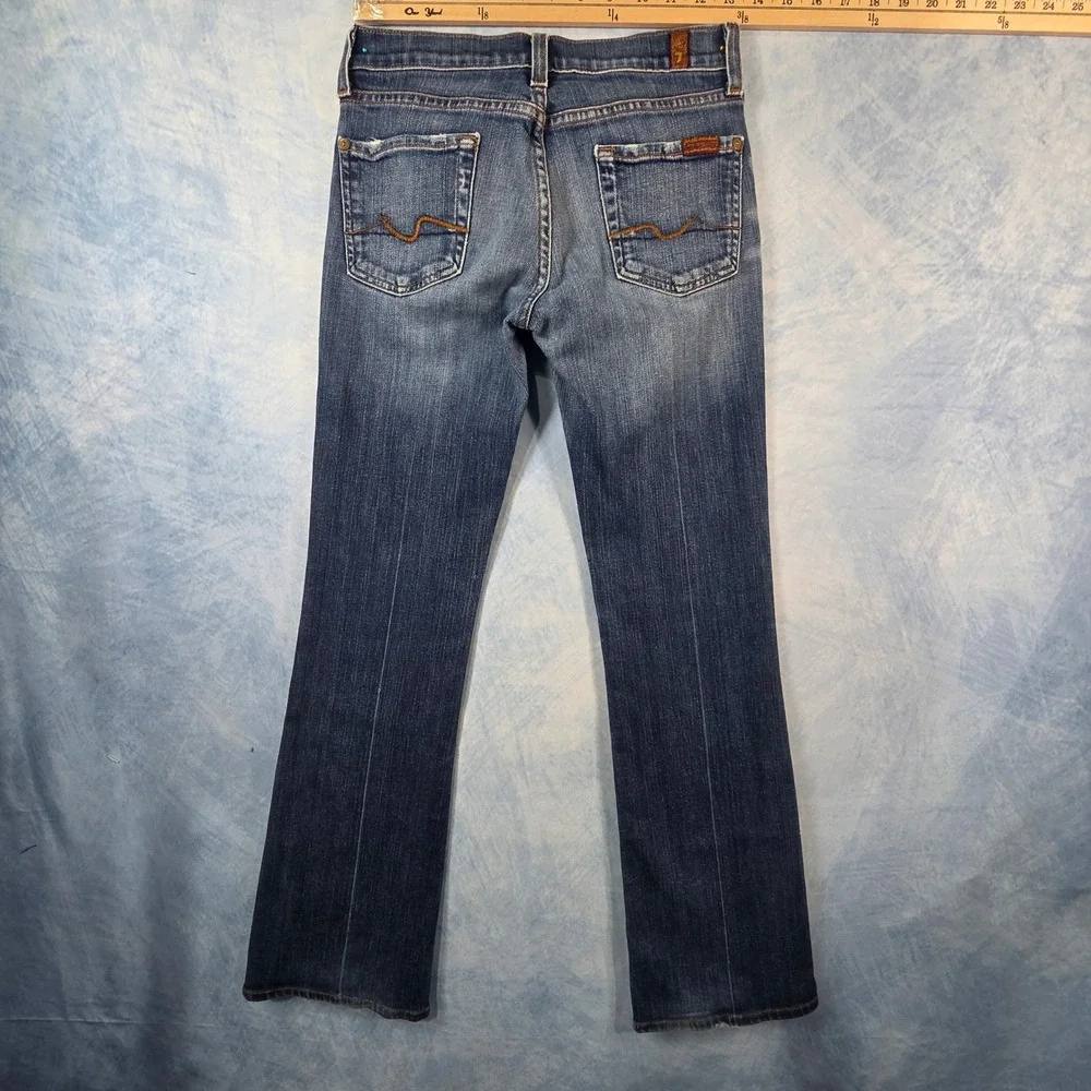 7‎ For All Mankind Kimmie Bootcut Jeans Blue Wash Womens 26 U075080U-080U